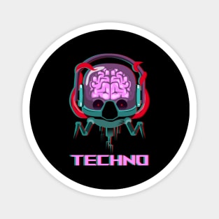 Techno Alien Rave Music Dance Festival Gift Magnet